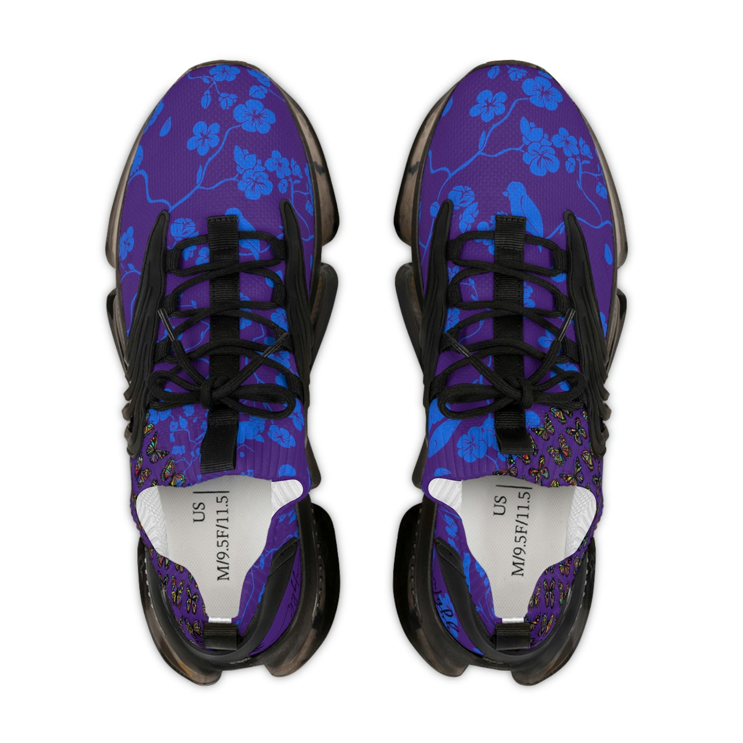 female blu bird trainers dark purple