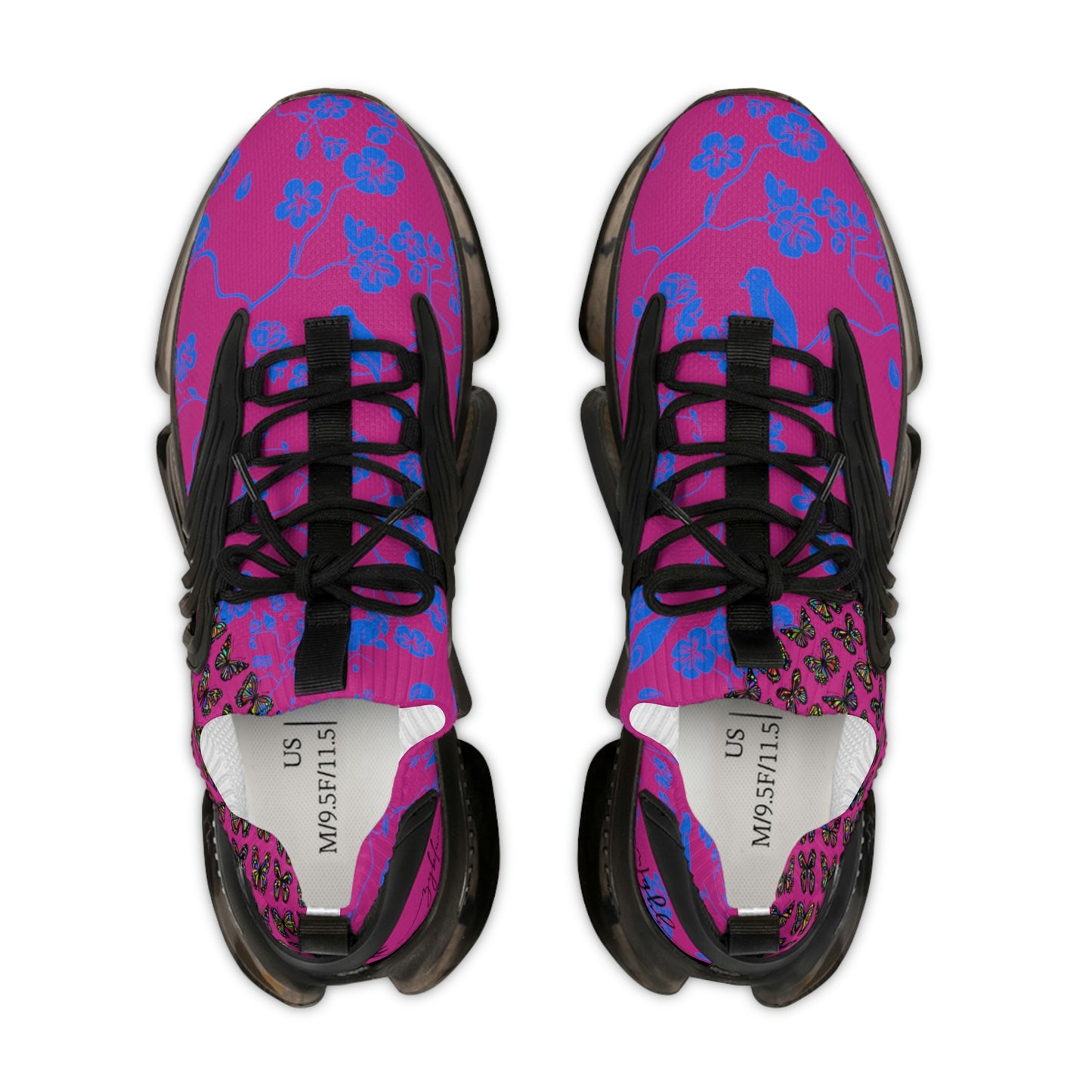 female blu bird trainers hot pink