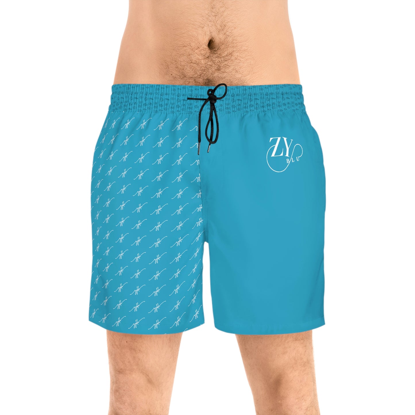 cursive + logo zyblu Men's Swim Shorts