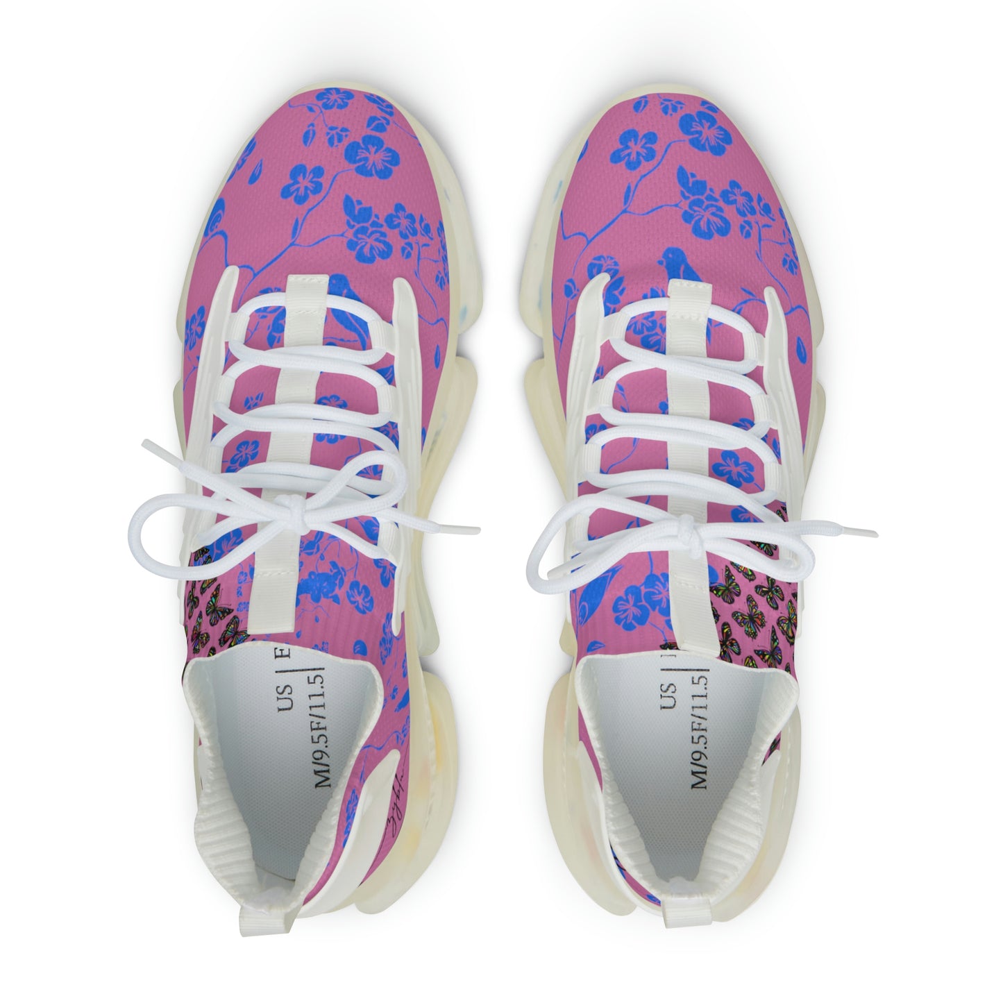 female blu bird trainers light pink