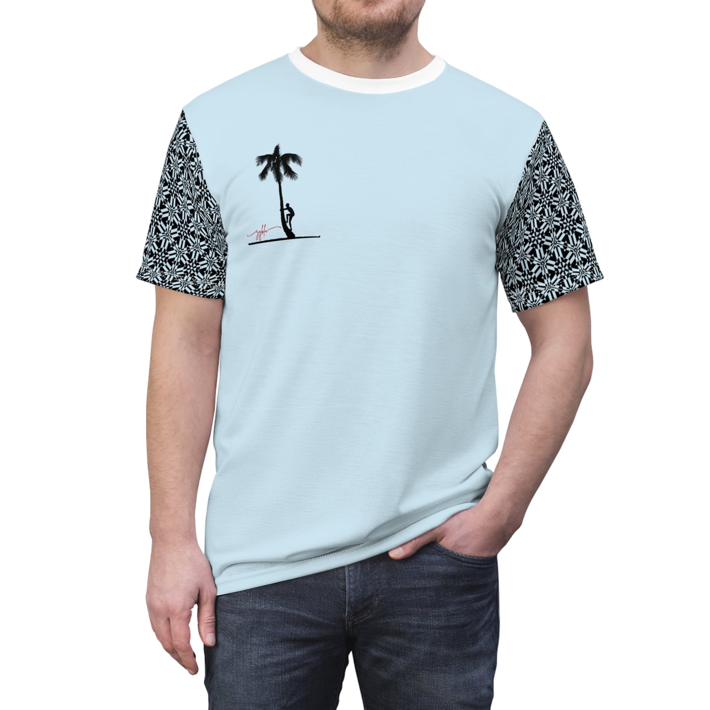 pastel blu tree-climber tee